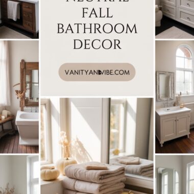 10+ Elegant Neutral Fall Bathroom Decor Ideas