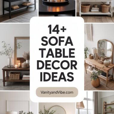14+ Sofa Table Decor Ideas