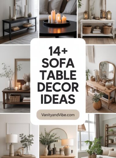 14+ Sofa Table Decor Ideas