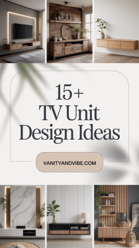15+ TV Unit Design Ideas
