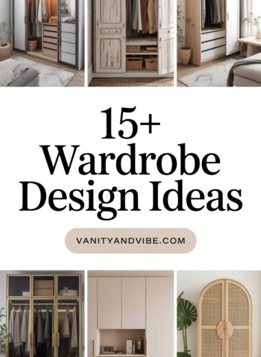 15+ Wardrobe Design Ideas