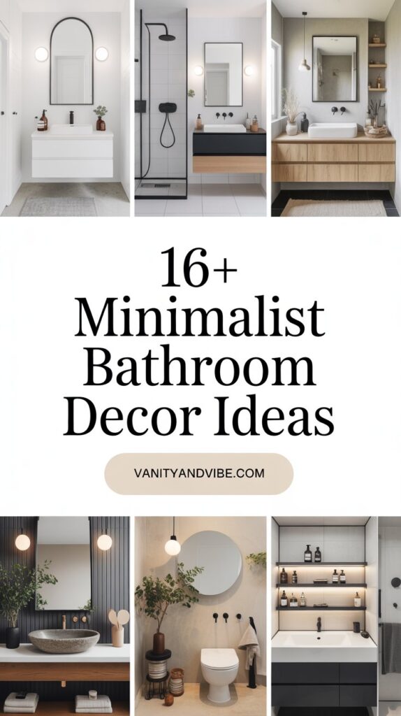 16+ Minimalist Bathroom Decor Ideas