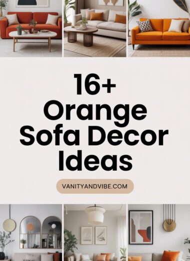 16+ Orange Sofa Decor Ideas