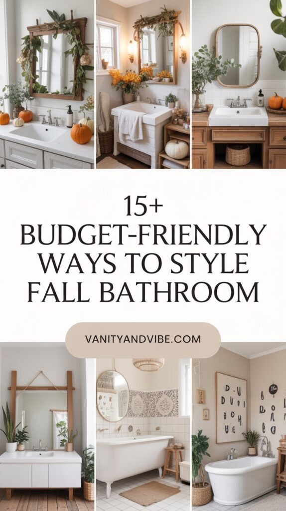 Budget-Friendly Ways to Style Fall Bathroom